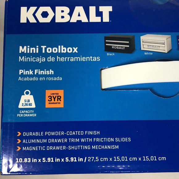 Kobalt Mini Pink Toolbox New in Box perfect Christmas Gift - Picture 3 of 6
